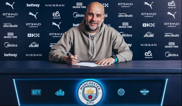 Pep Guardiola tiene contrato con el Manchester City hasta 2026. (Foto: Manchester City)