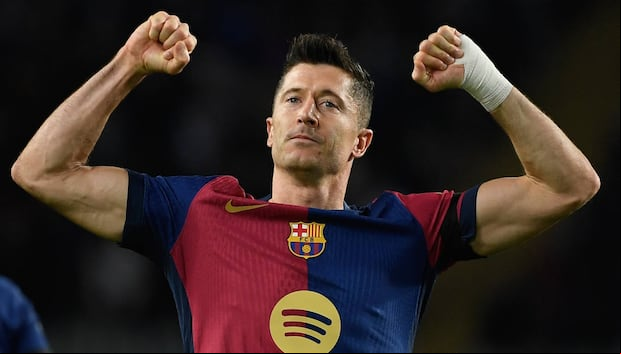 Robert Lewandowski es el goleador del Barcelona en la temporada. (Foto: AFP)