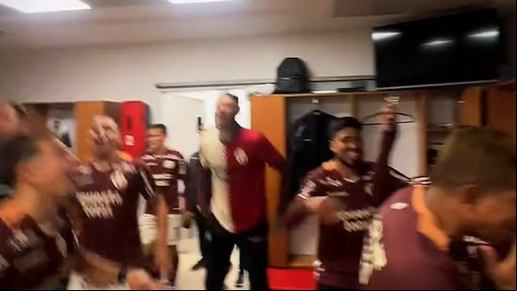 Así celebró Universitario de Deportes la clasificación a octavos de Copa Libertadores. (Video: Universitario)